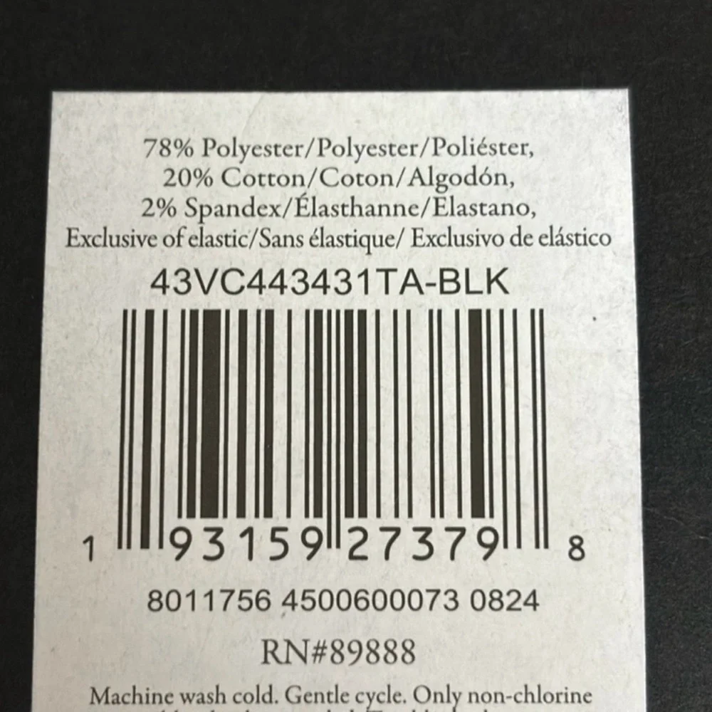 New Vince Camuto Socks 3 Pair Men’s Black Ribbed Dress Socks Business Casual - Picture 10 of 12